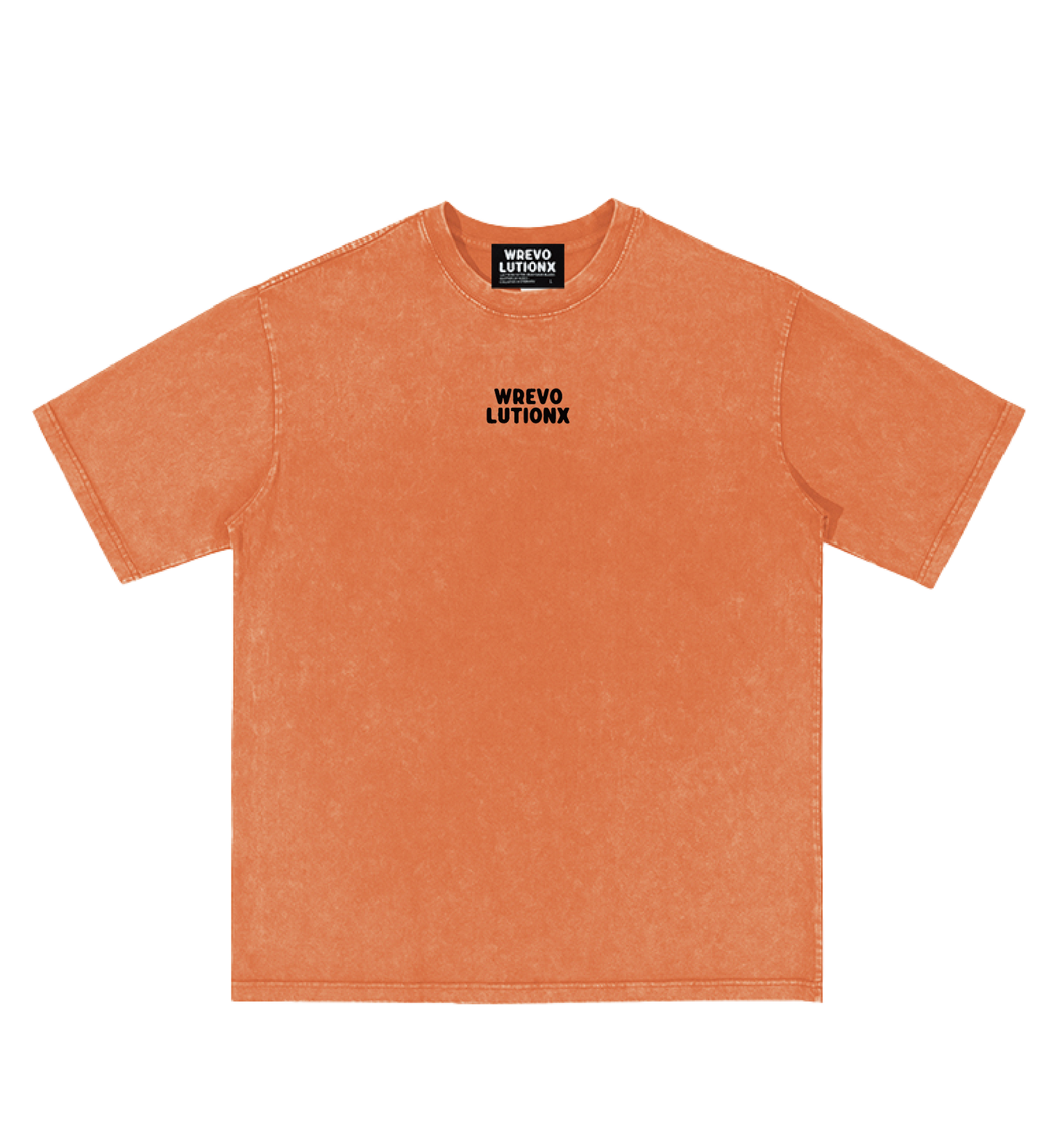 WREVOLUTIONX African Animals African Animals Tangerine Denim Washed T-Shirt (Speed Antelope)