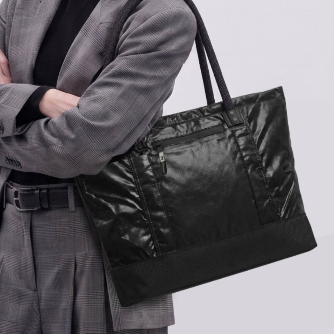 M.CRAFTSMAN AIRY TOTE BAG - BLACK (S/L)
