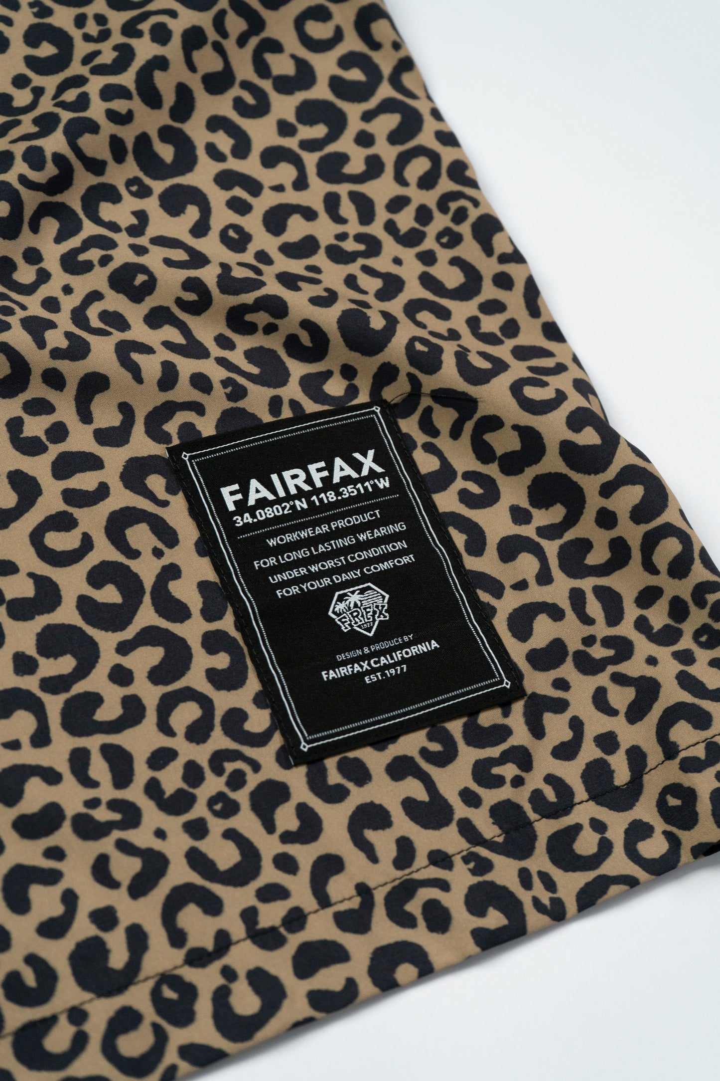 FAIRFAX WESTEN LEAPARD PRINT SHIRT