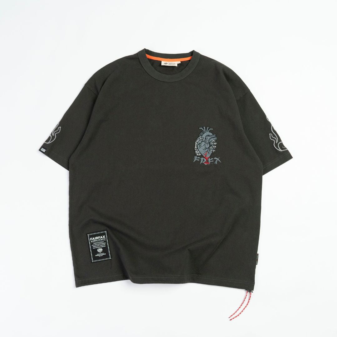 FAIRFAX WASH SKELETON EMB. TEE