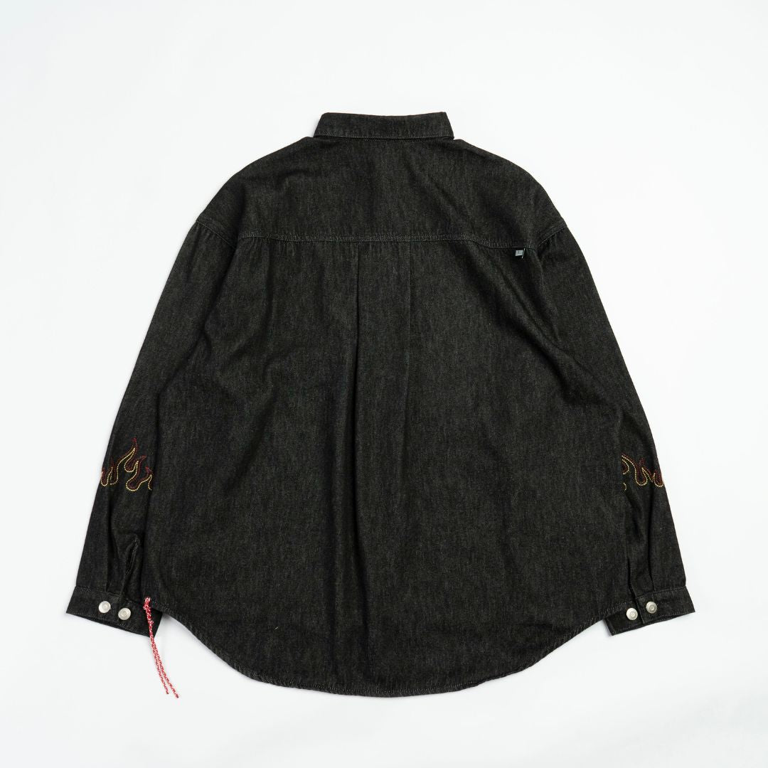 FAIRFAX YOKAI FIRE EMB DENIM SHIRT