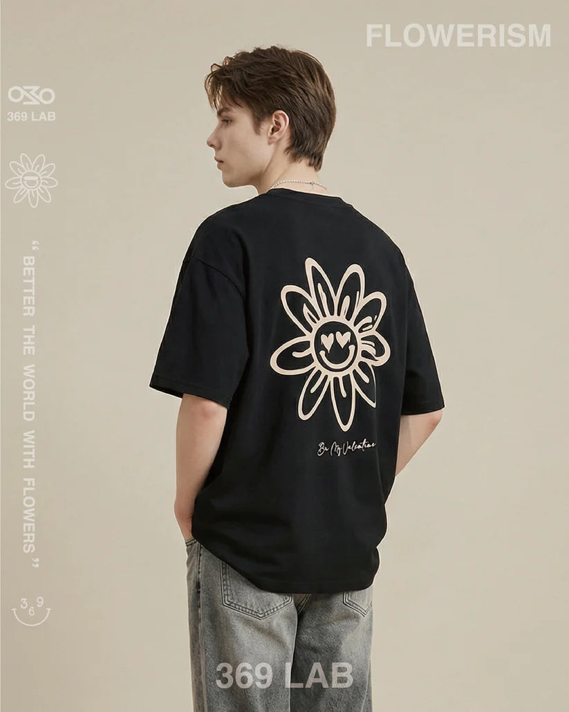 369 LAB Heart Eyes Baby Flower Tee