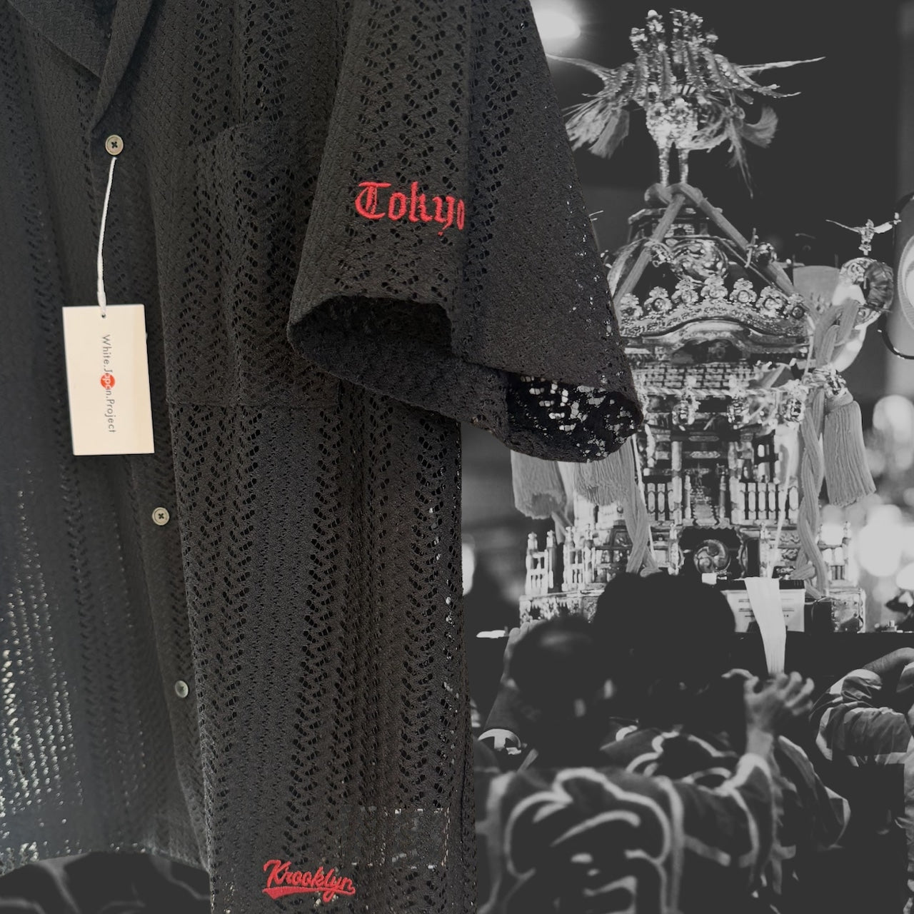 WJP × K'rooklyn KAGIAMI SS SHIRT - BLK