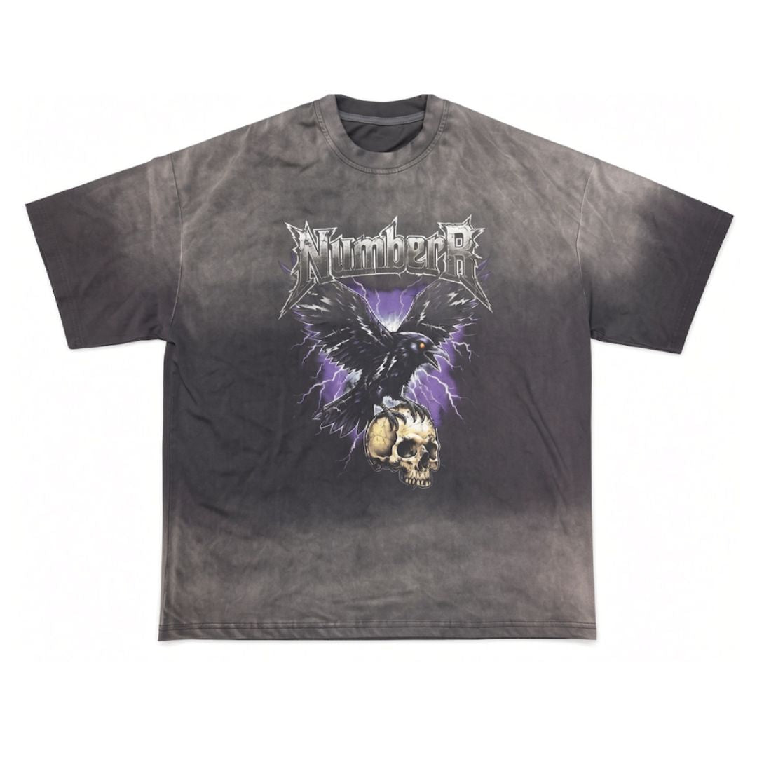 NR GREY HELL CROW BAND TEE