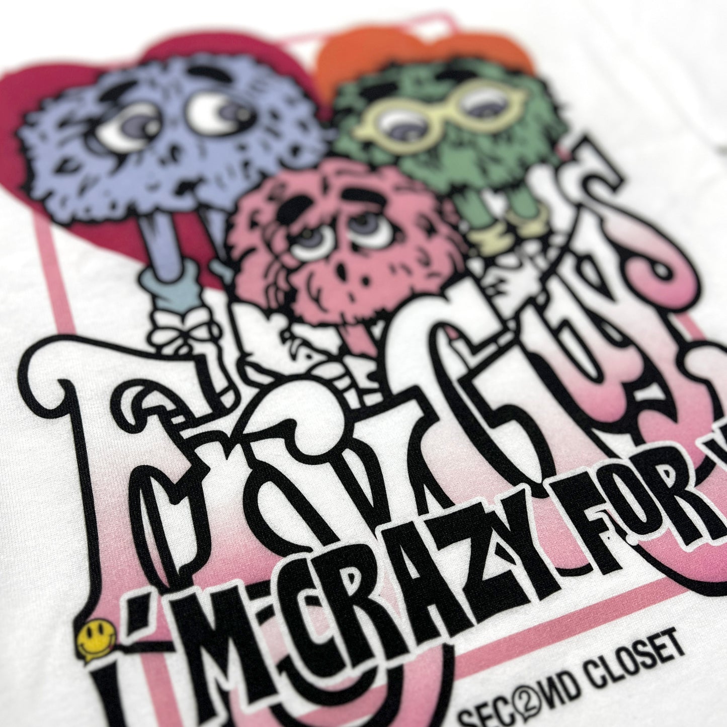 2ND CLOSET - “I’M CRAZY FOR YOU” PRINTED T-SHIRT