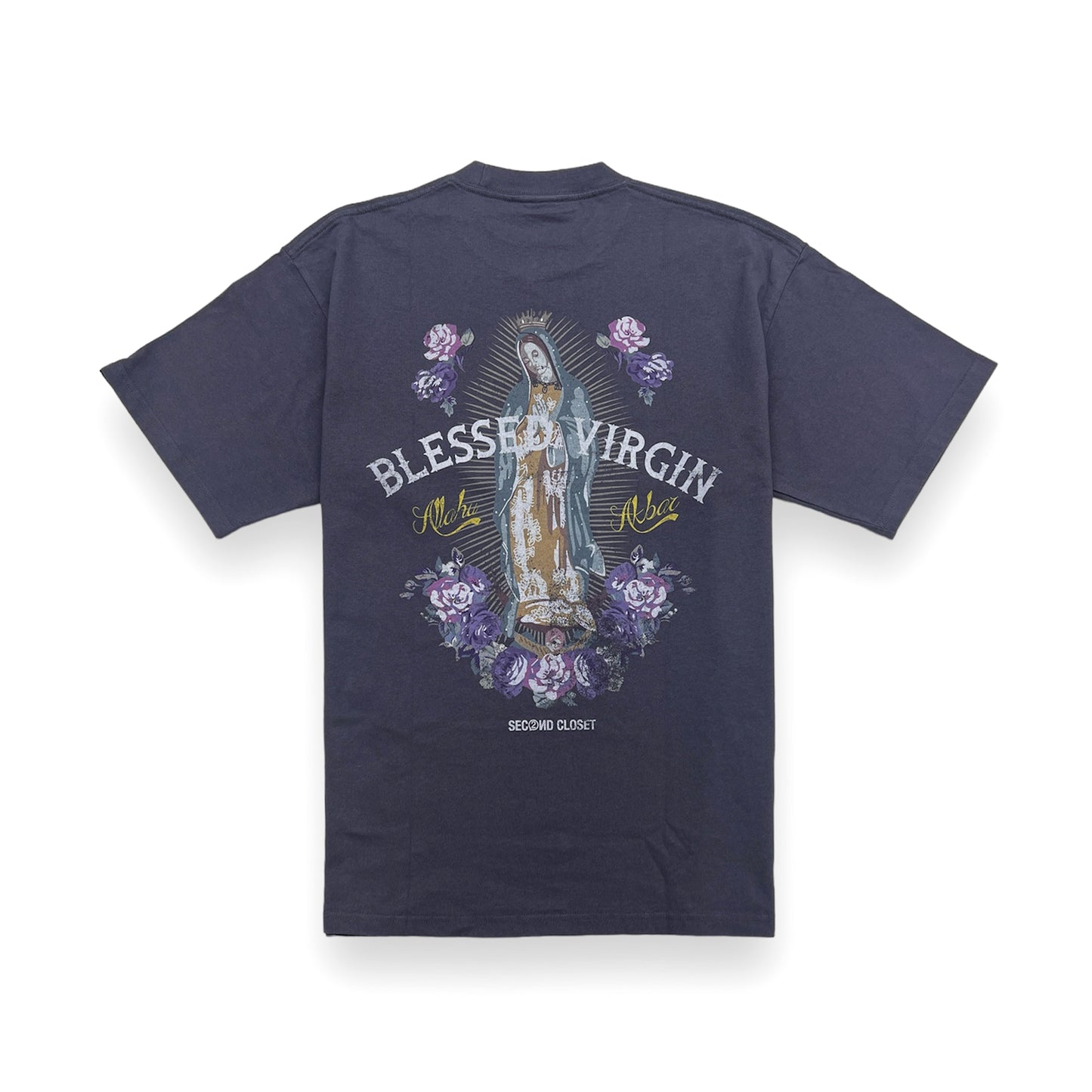 2ND CLOSET - “BLESSED VIRGIN” PRINTED T-SHIRT
