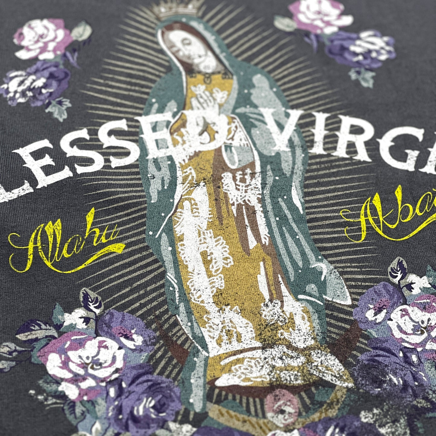 2ND CLOSET - “BLESSED VIRGIN” PRINTED T-SHIRT