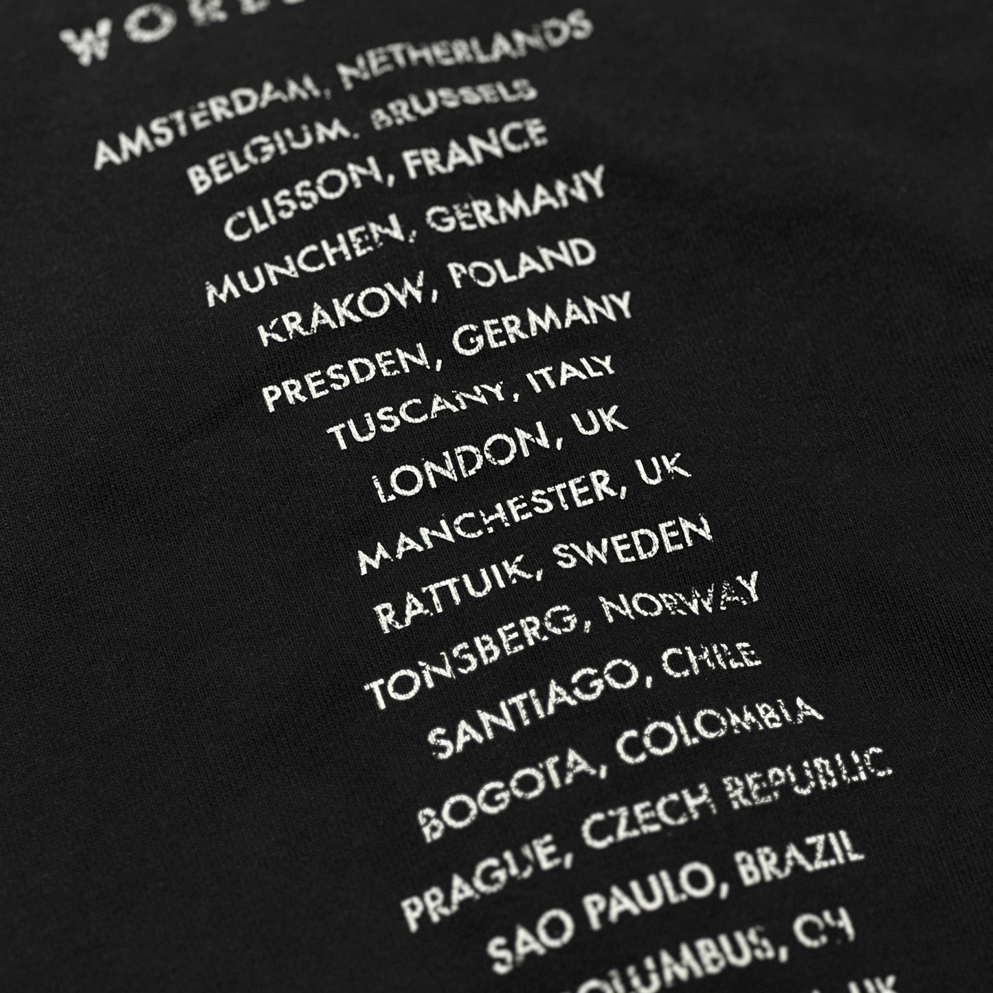 "FREEDAMN ME" WASHED ZIP UP JACKET