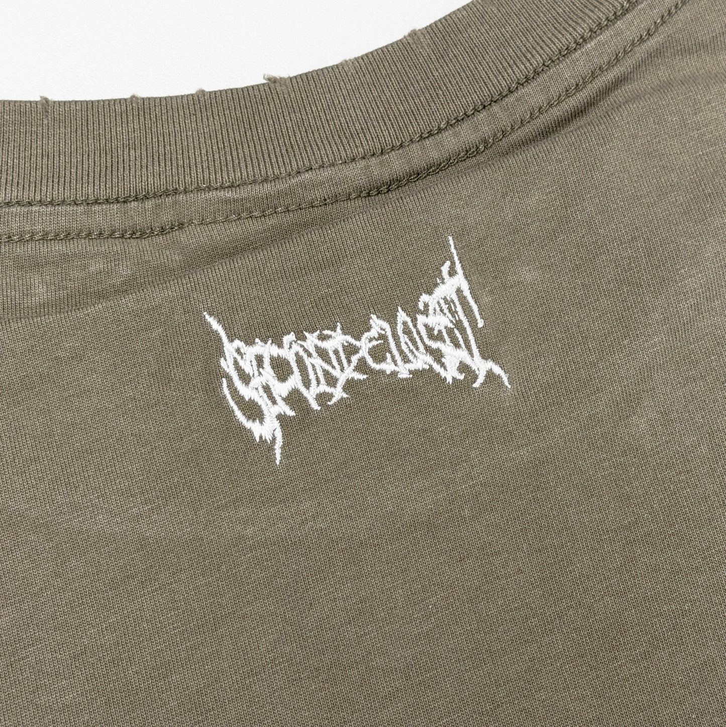 2ND CLOSET "PEACE MARIA" PRINTED WASHED T-SHIRT