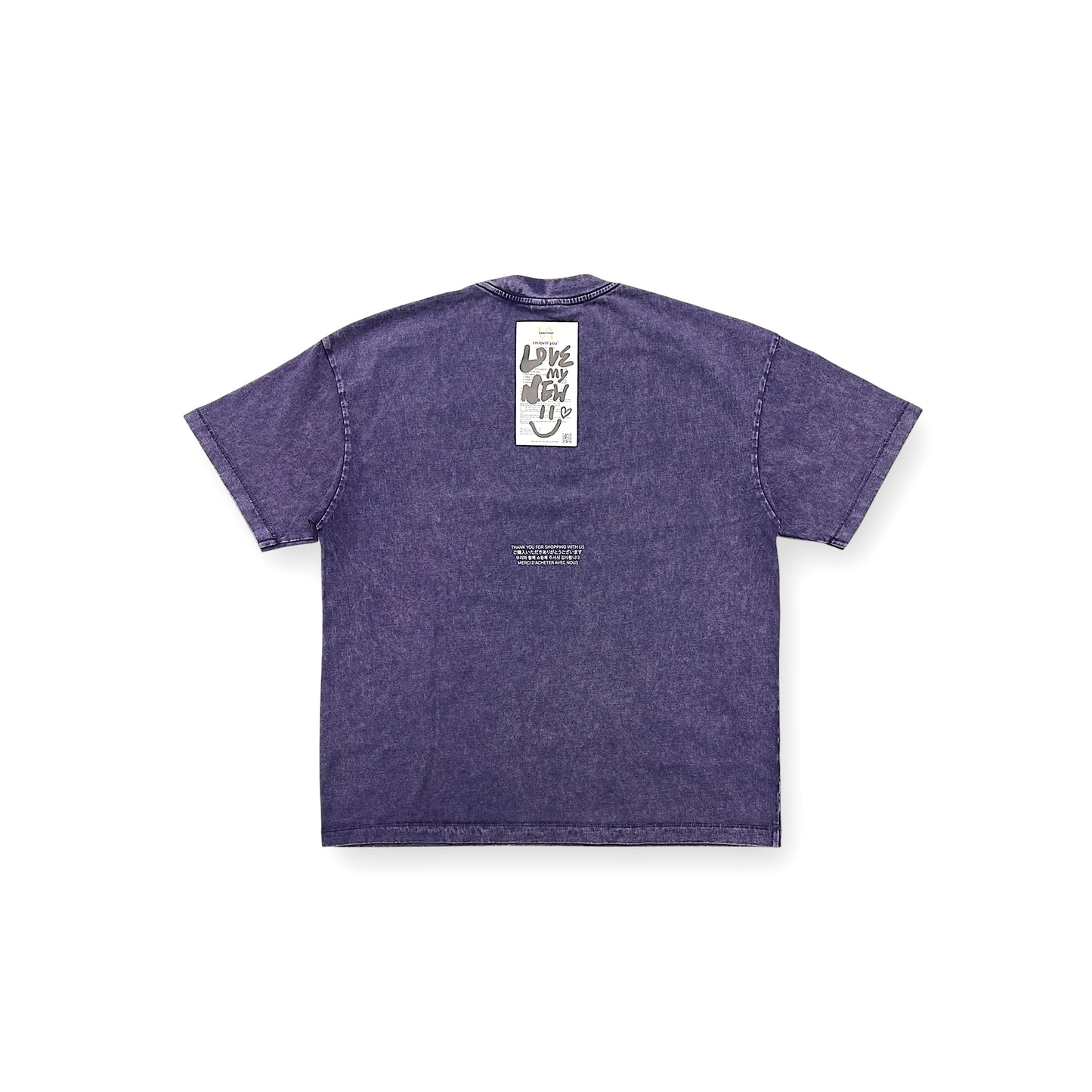 "McRECEIPT" ACID-WASHED T-SHIRT