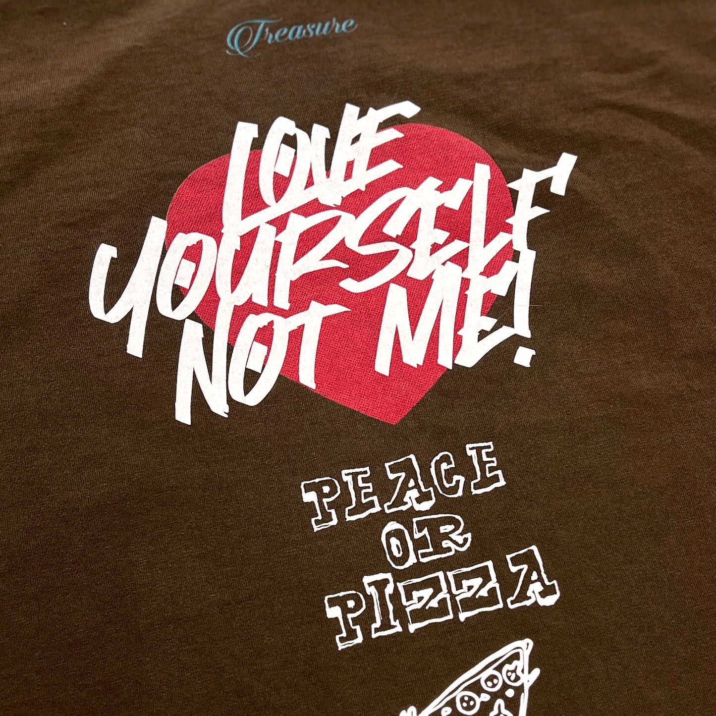 "LOVE URSELF NOT ME" PRINTED T-SHIRT