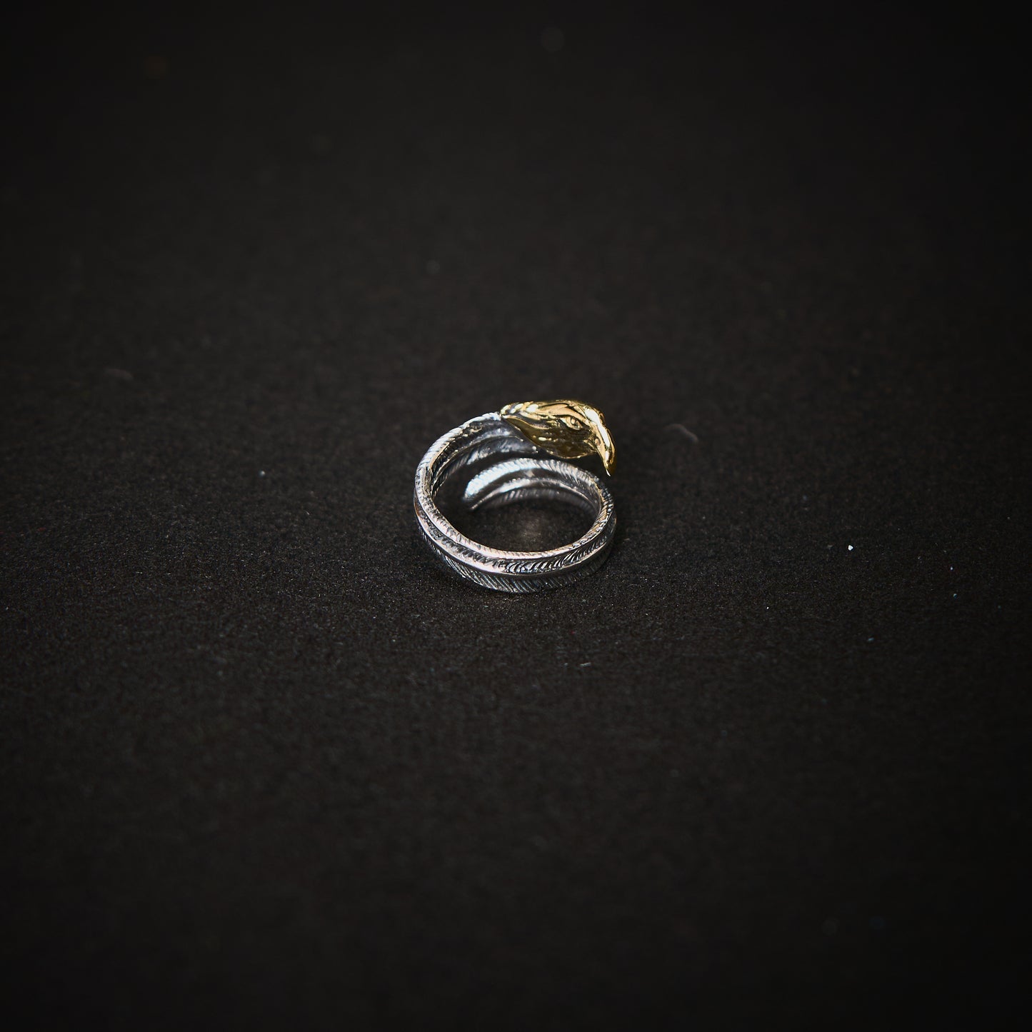 DUSTY EAGLE FEATHER RING