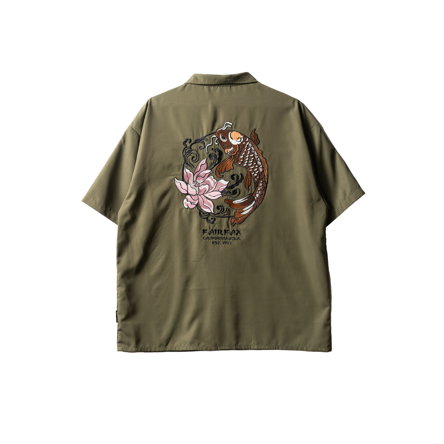 KOI OPEN COLLAR EMB. SHIRT - FFSH34