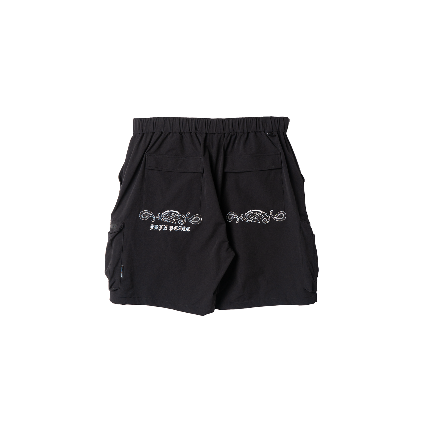 PAISLEY EMB. TEFLON CARGO SHORTS - FFST12