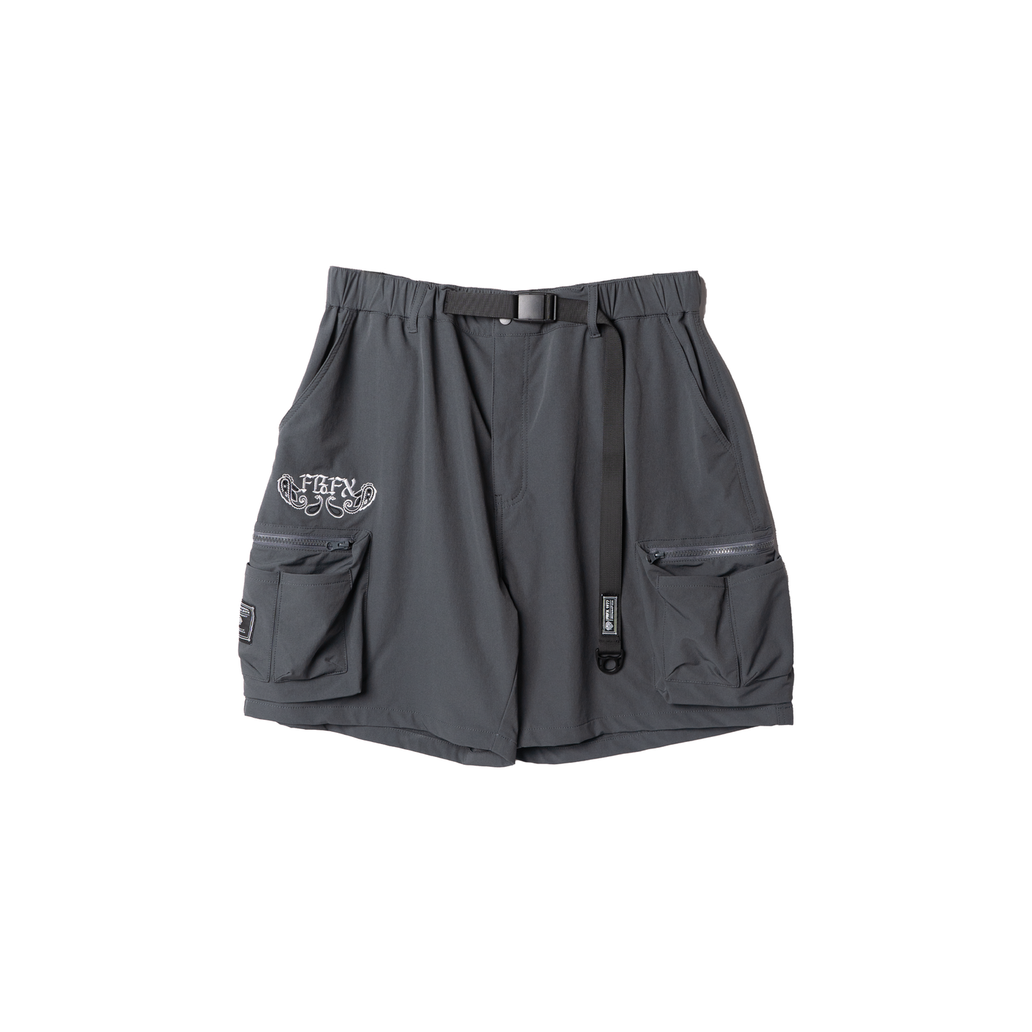 PAISLEY EMB. TEFLON CARGO SHORTS - FFST12