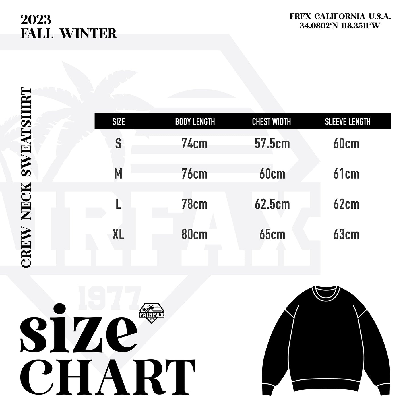 FAIRFAX "reimagined" CREWNECK SWEATSHIRT