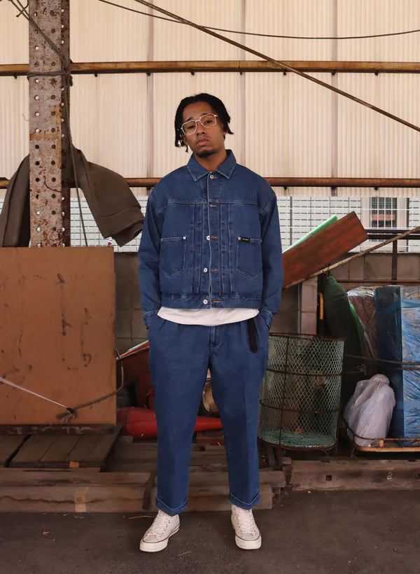 WOODBLOCK 2ND TYPE DENIM JACKET - LIGHT INDIGO