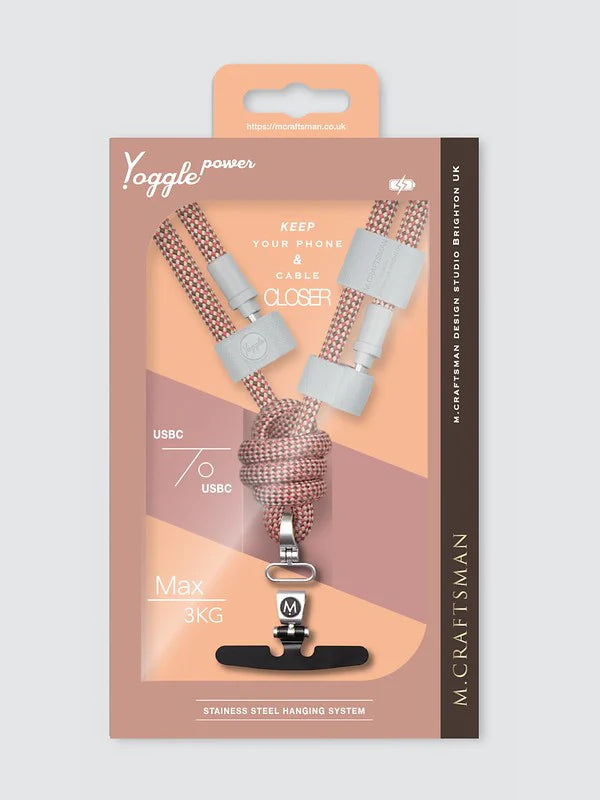 M.Craftsman Yoggle Power - 2 in 1 Charging Cable + Crossbody Phone Strap