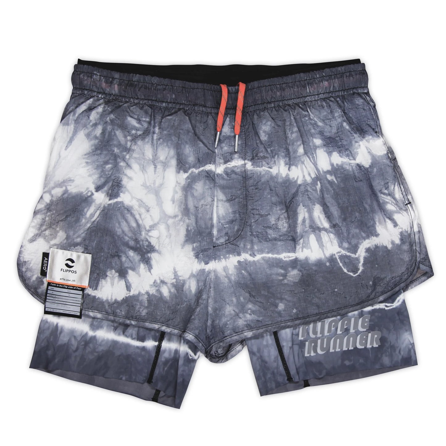 FLIPPO FAITH TRAIL SHORTS 5” Tie-Dyed AERO®