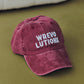 WREVOLUTIONX Classic Logo Puff Embroidered Denim Washed Cap (5 colors)