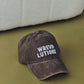 WREVOLUTIONX Classic Logo Puff Embroidered Denim Washed Cap (5 colors)