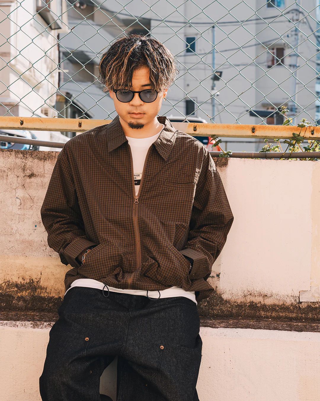 FLATLUX VAIN ZIP SHIRT "PLAID"