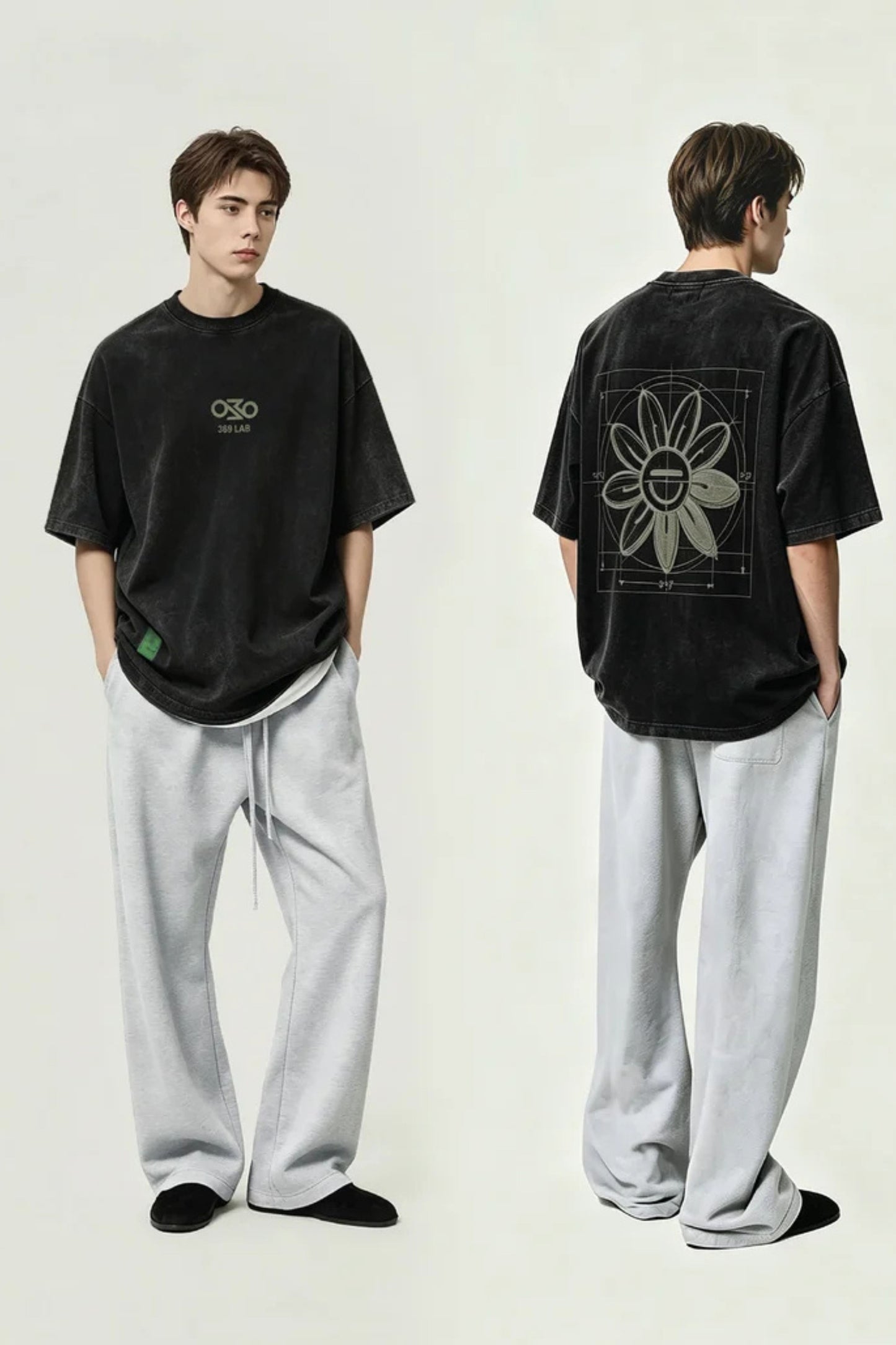 369 LAB SKETCH BABY FLOWER TEE