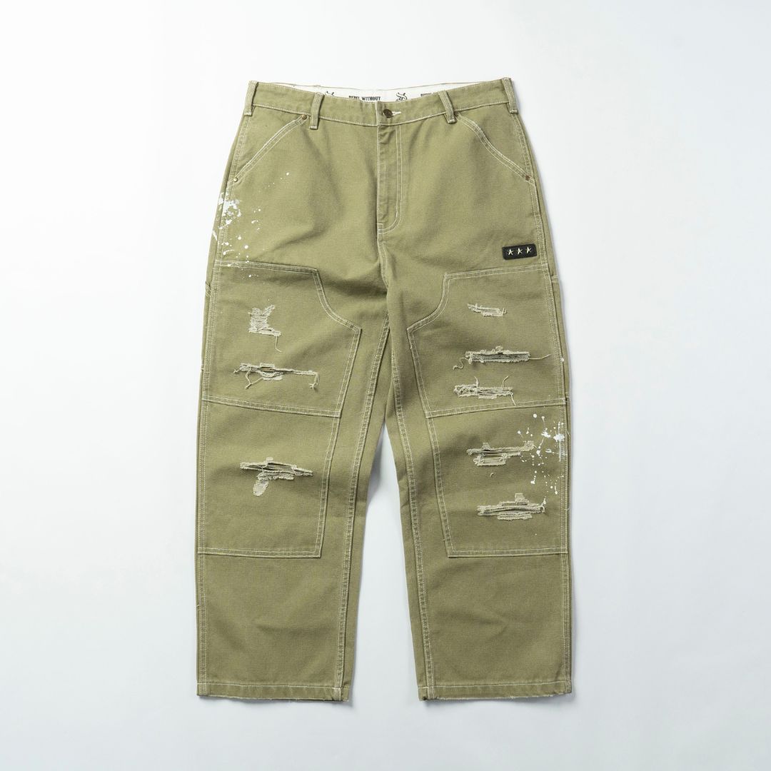 DUSTY DESTROYED DOUBLE KNEE PANTS