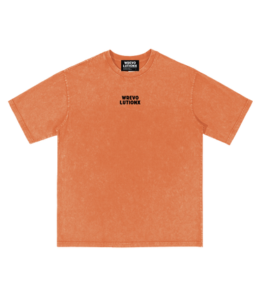 WREVOLUTIONX African Animals African Animals Tangerine Denim Washed T-Shirt (Speed Antelope)