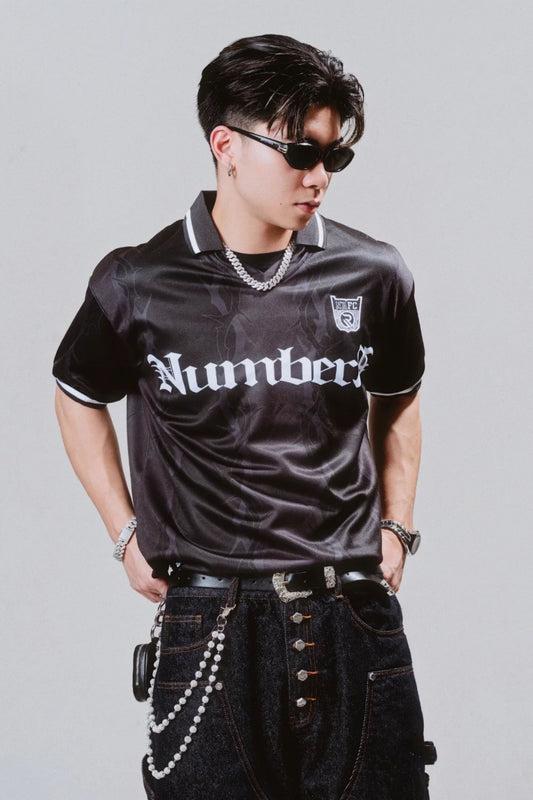 NR BLACK RUGBY SHIRT