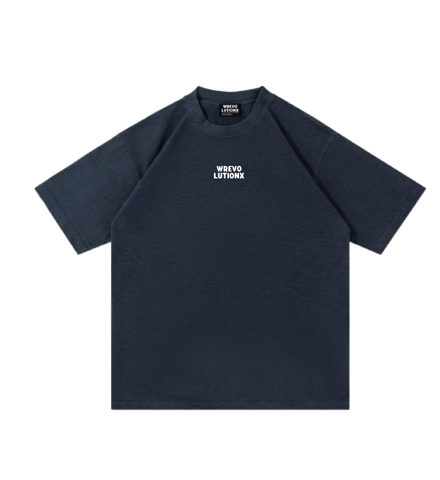WREVOLUTIONX London Series - Navy Blue Textured Denim-Washed