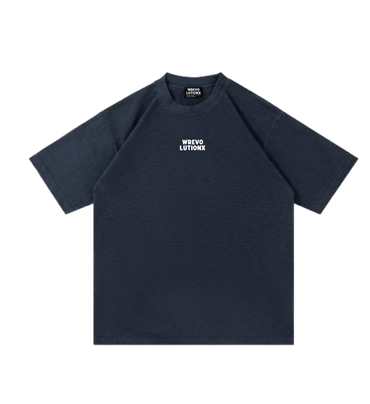 WREVOLUTIONX London Series - Navy Blue Textured Denim-Washed
