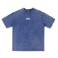 WREVOLUTIONX London Series - Navy Blue Denim Washed  T-Shirt (Last Tube)