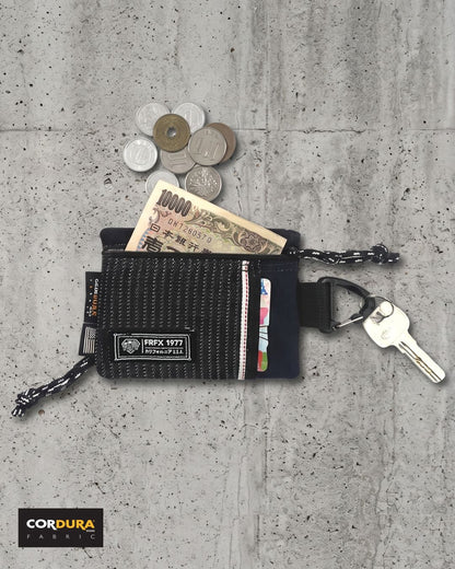 FAIRFAX DENIM STRIPE KEY COIN POUCH