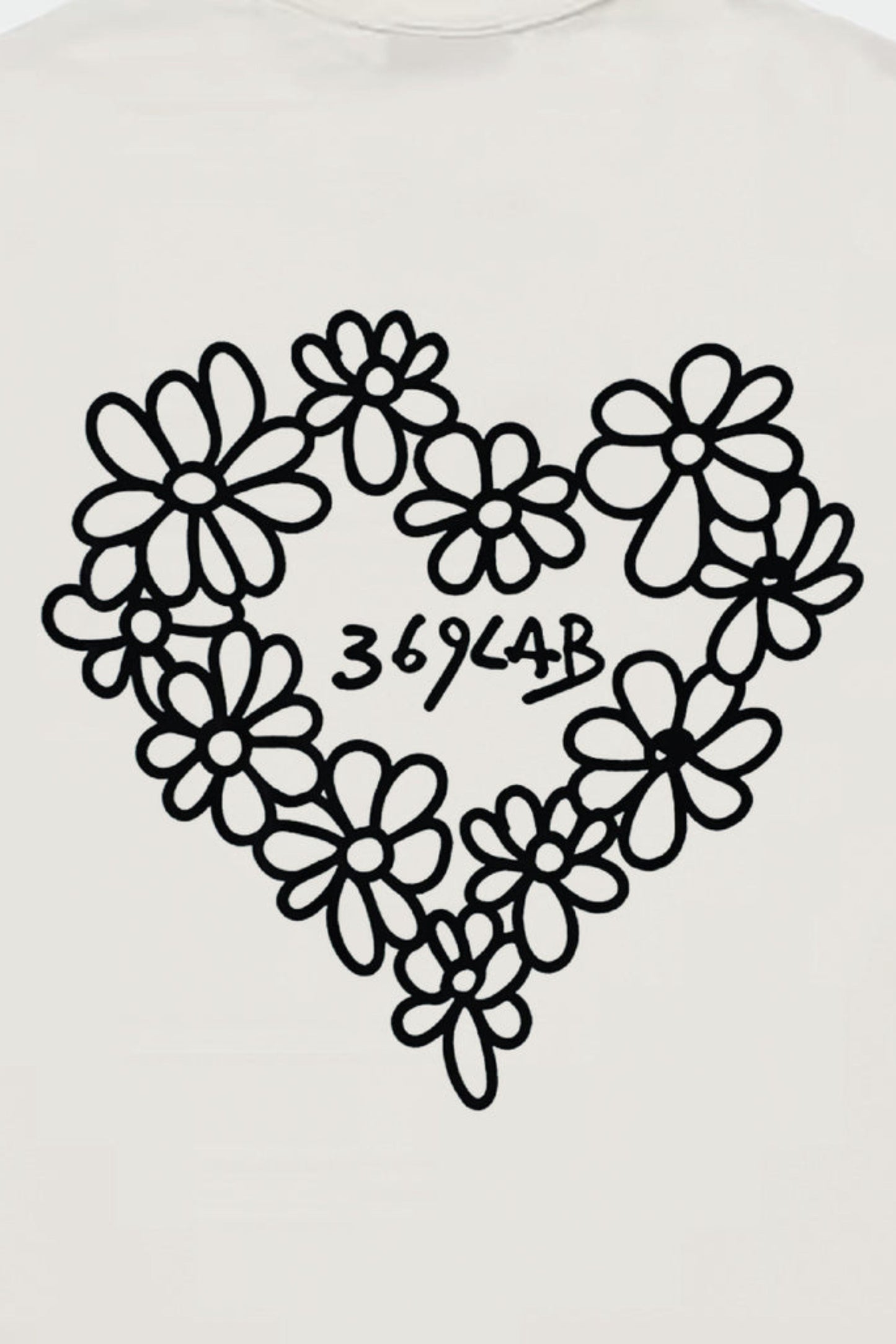 369 LAB SKETCH FLOWER HEART PRINT