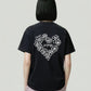 369 LAB SKETCH FLOWER HEART PRINT