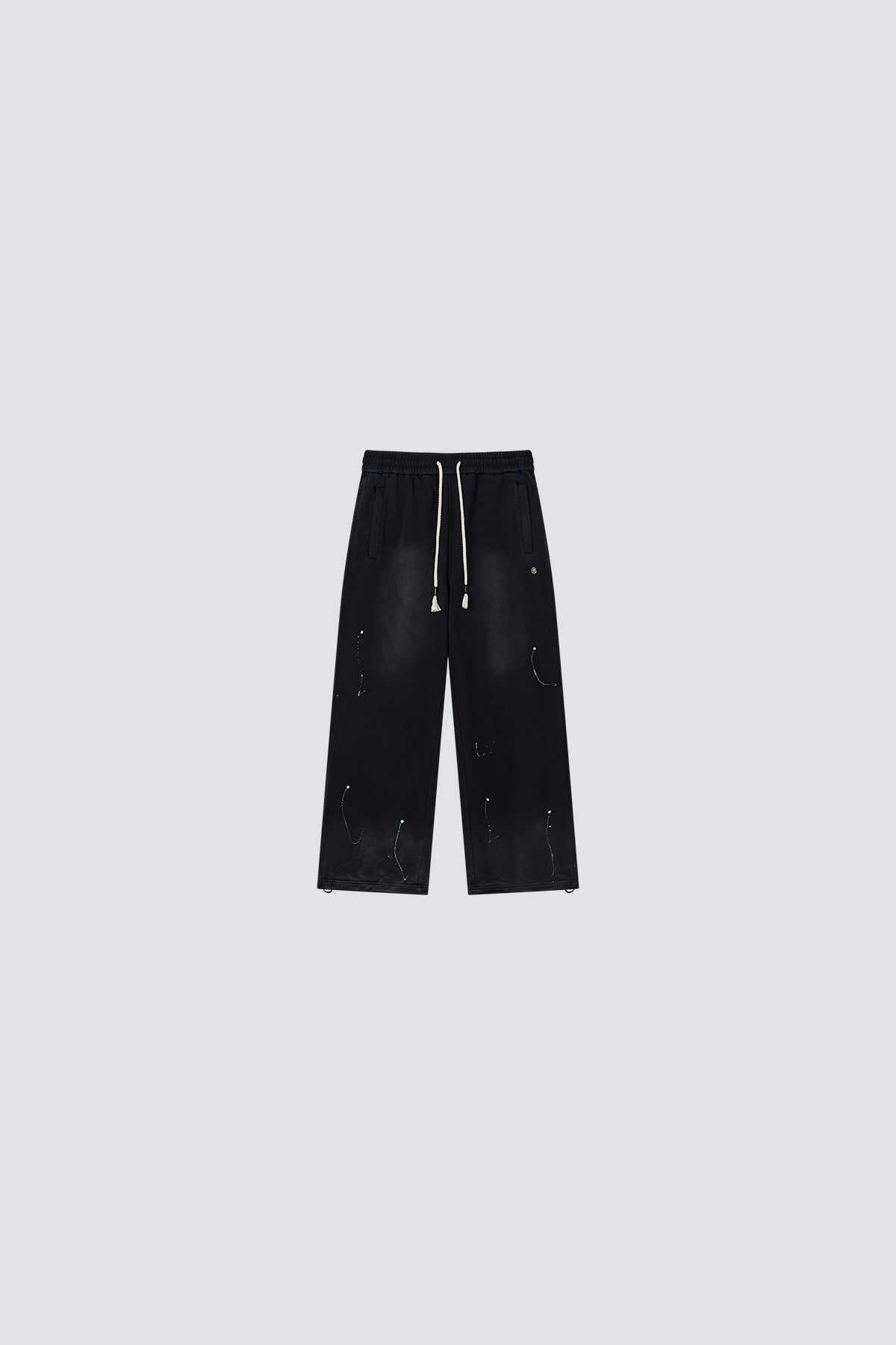 FUMBLE WASHED SWEAT PANTS - BLACK