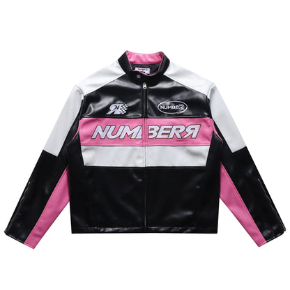 NUMBER-R Racing Leather Jacket