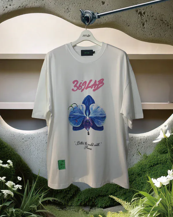 369 LAB Orchid Piercing Print Tee