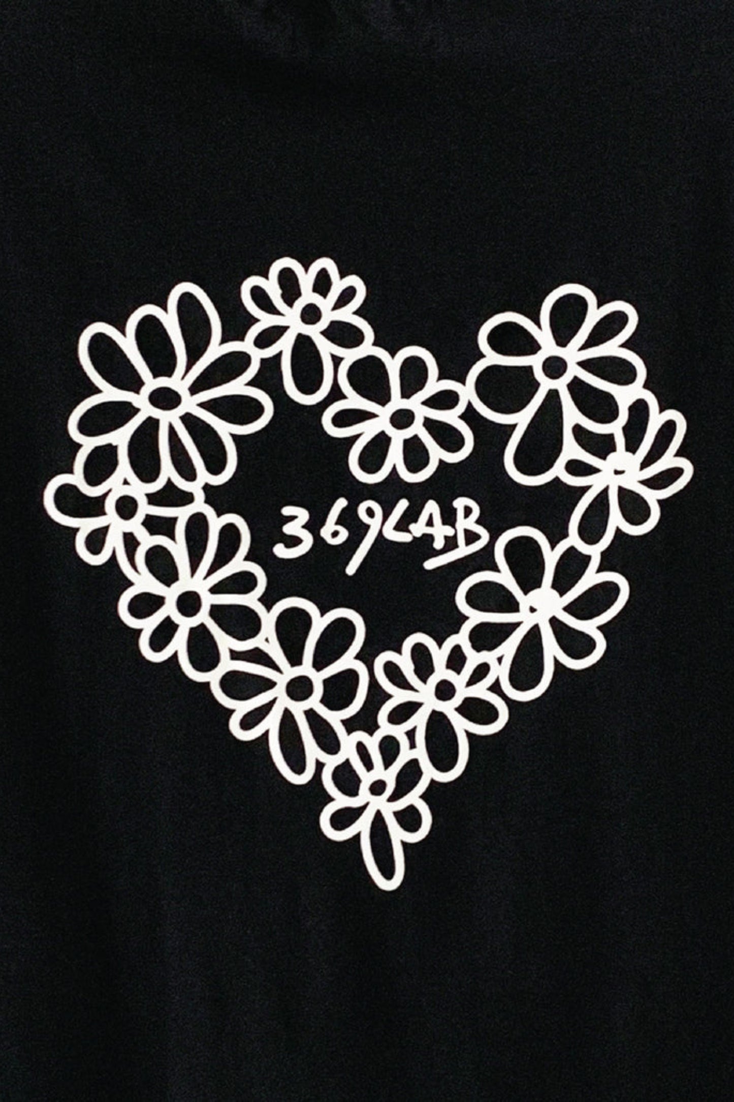 369 LAB SKETCH FLOWER HEART PRINT