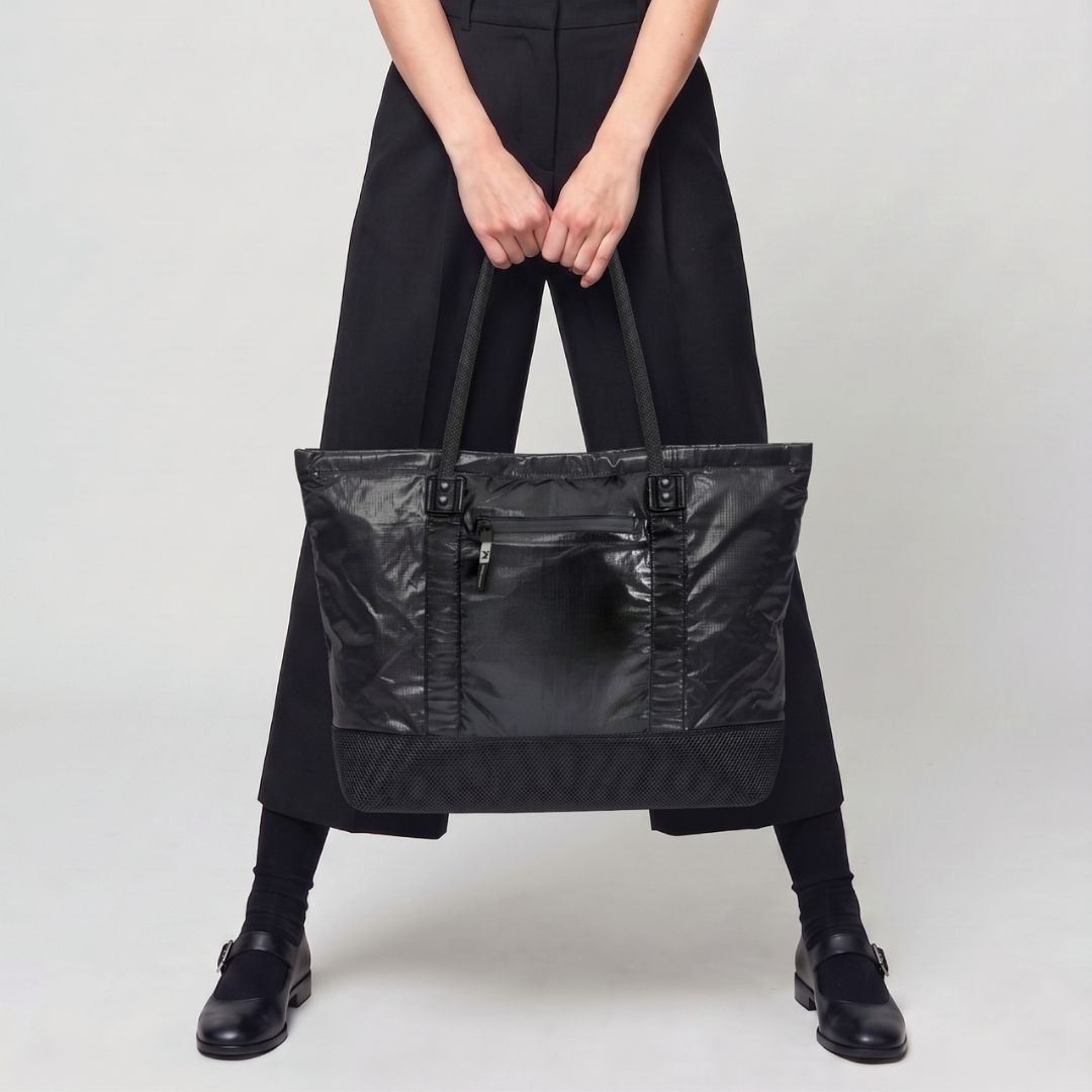 M.CRAFTSMAN AIRY TOTE BAG - BLACK (S/L)