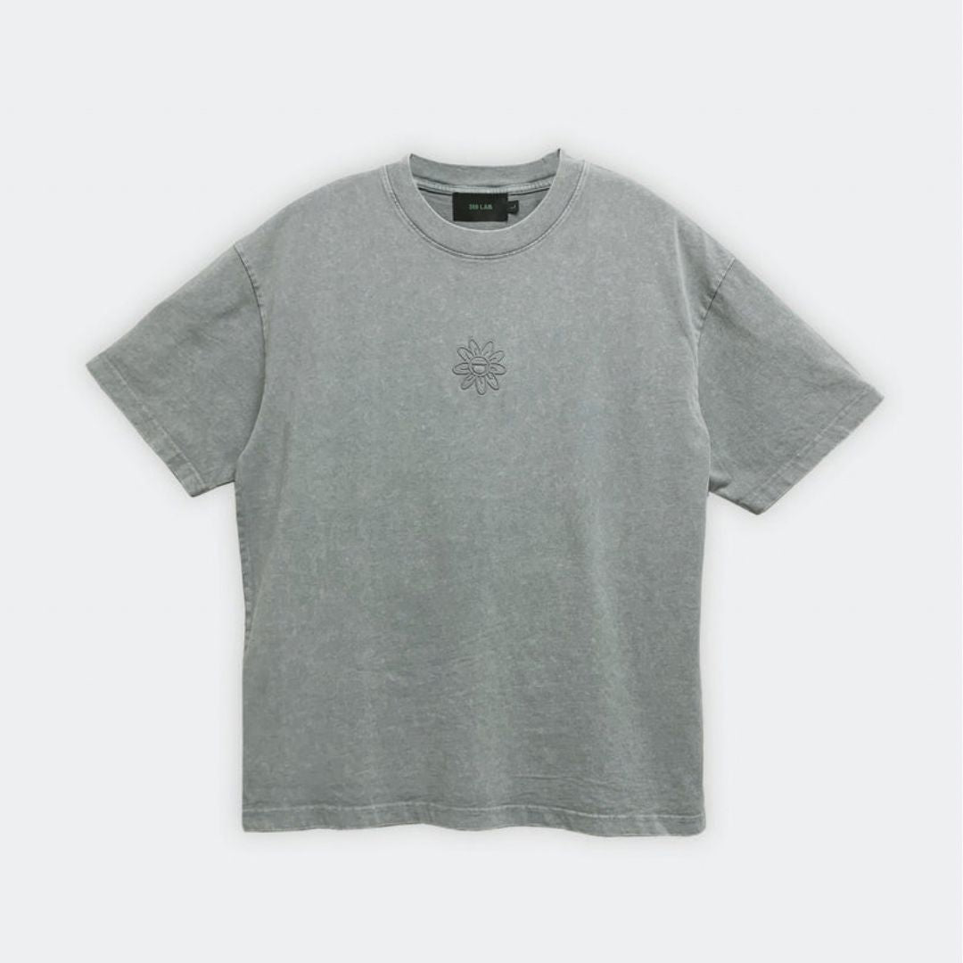 369 LAB TONAL BABY FLOWER EMBRO TEE