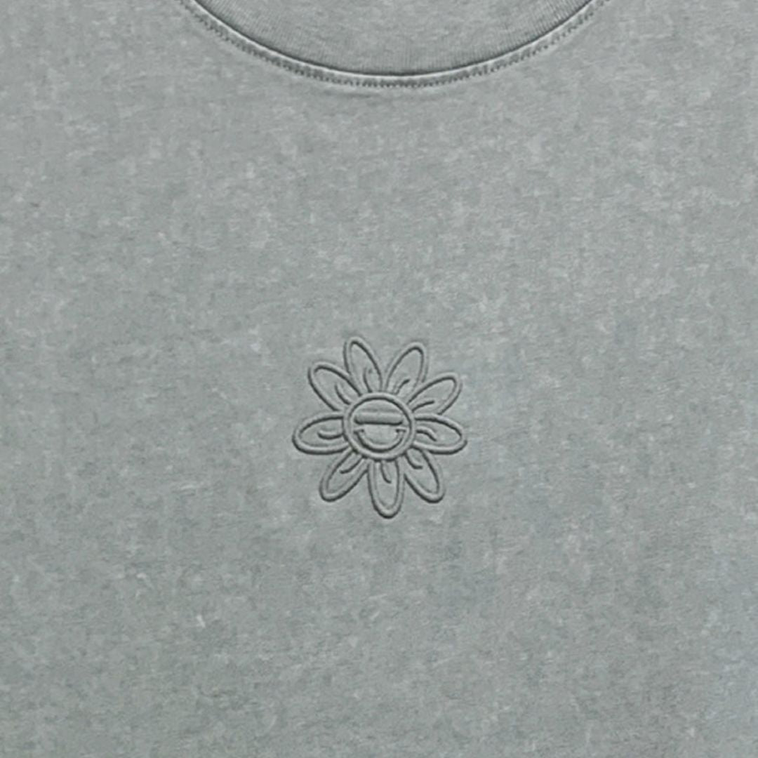 369 LAB TONAL BABY FLOWER EMBRO TEE
