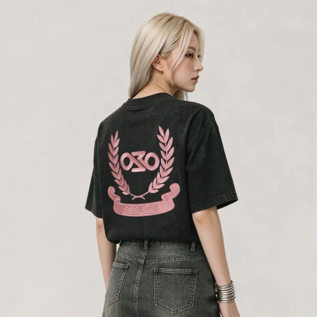 369 LAB TONAL BAY LEAF PRINT TEE