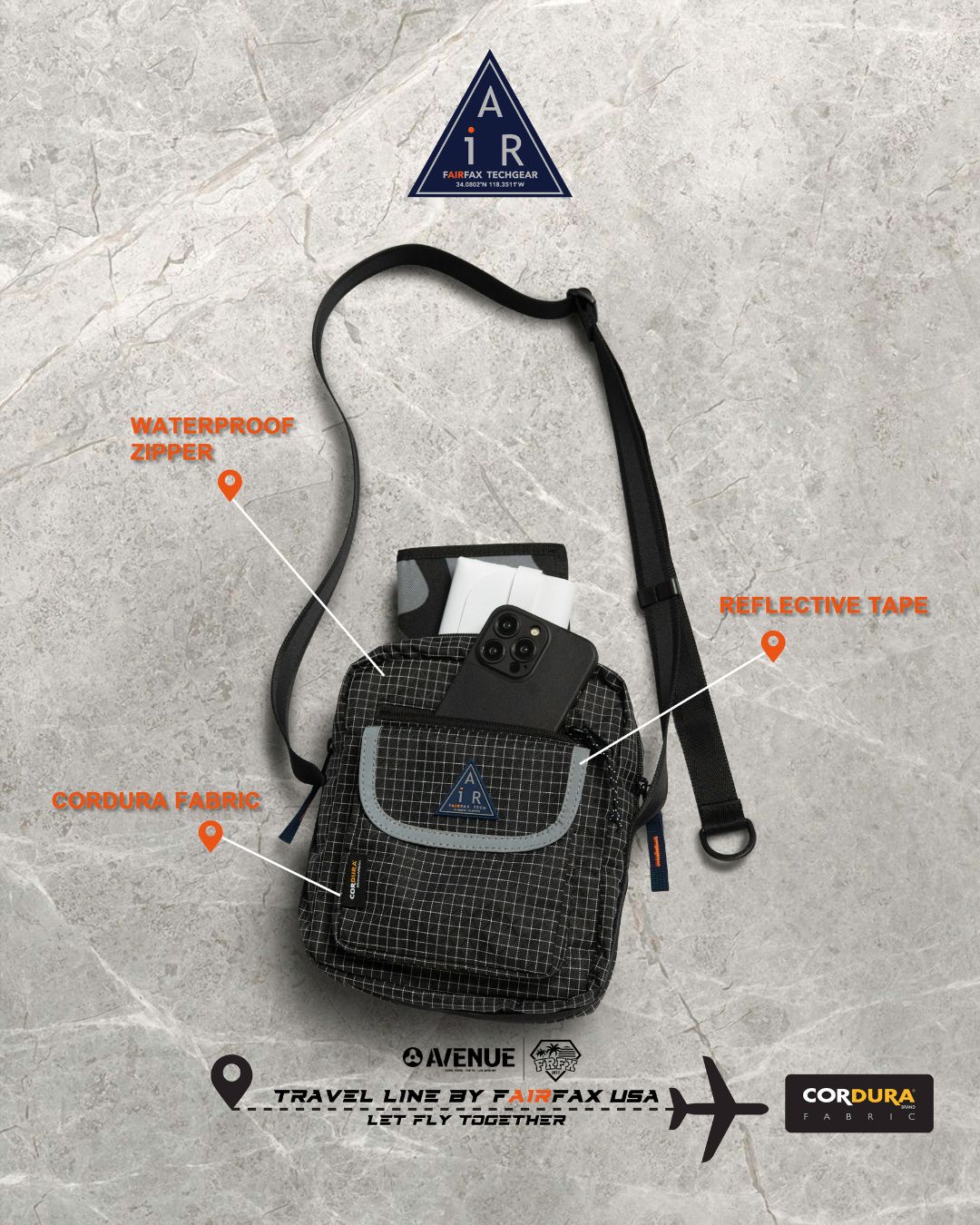 FAIRFAX SHOULDER BAG (CORDURA)