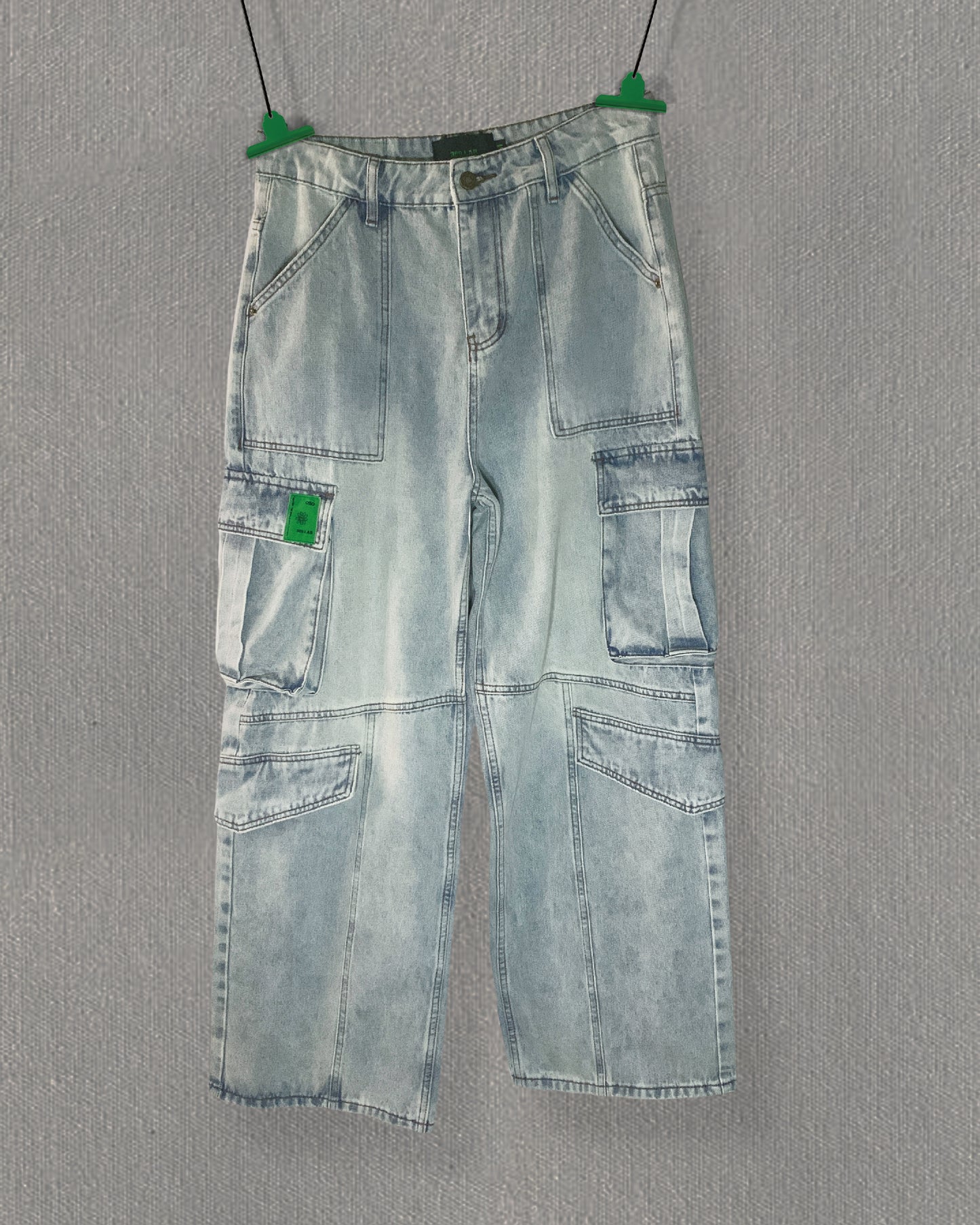 369 LAB Pocket Details Loose Jeans