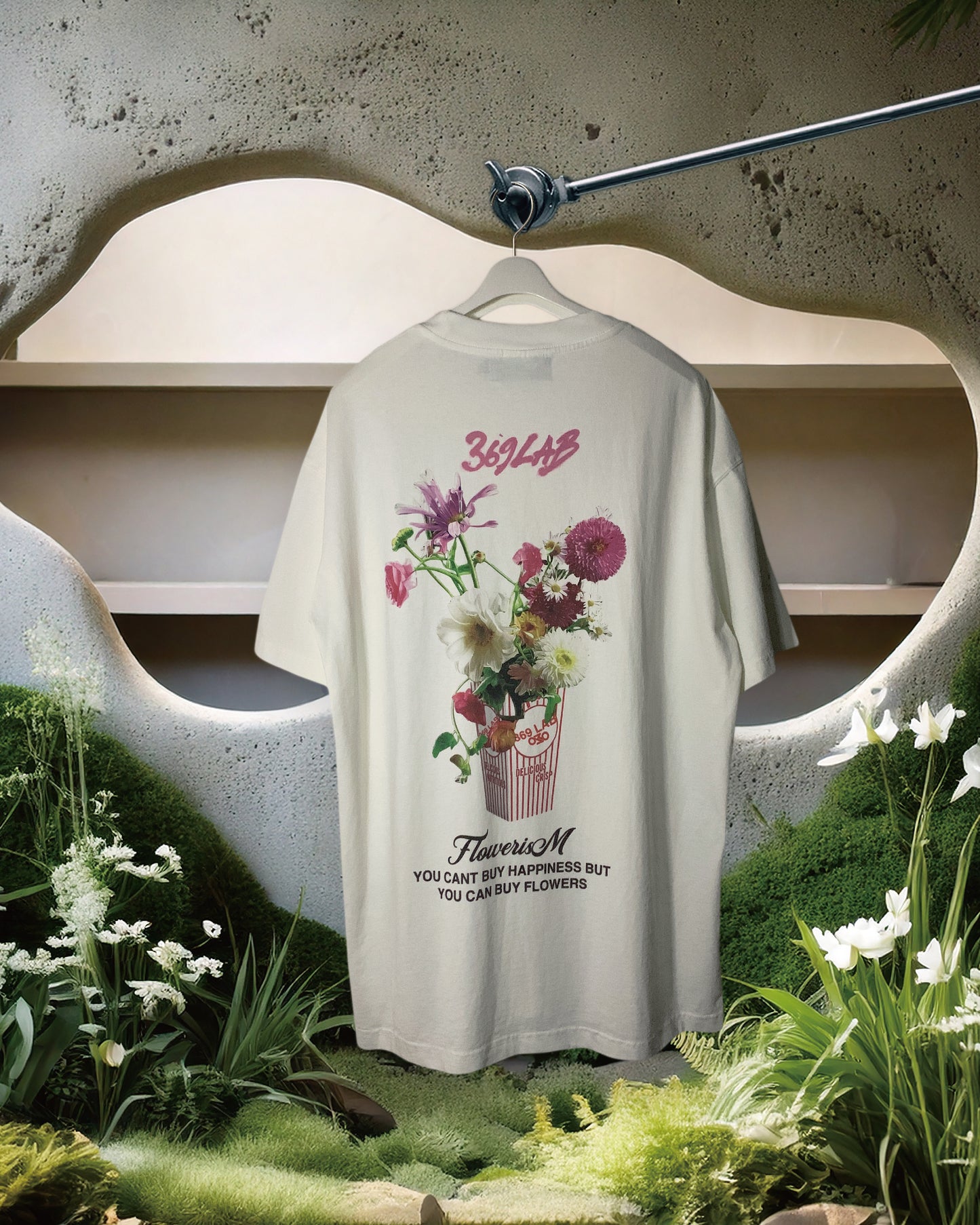 369 LAB Popcorn Flower Print Tee