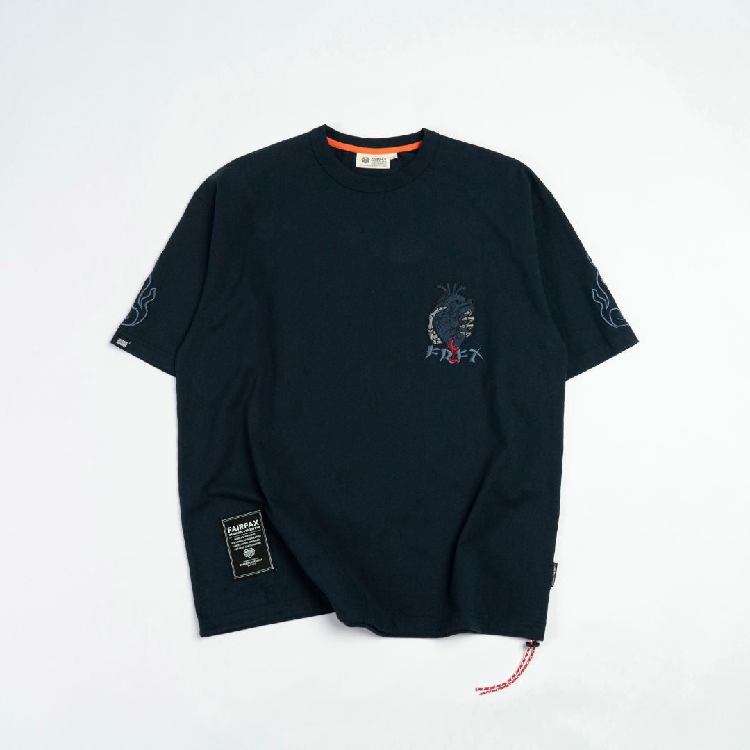 FAIRFAX WASH SKELETON EMB. TEE