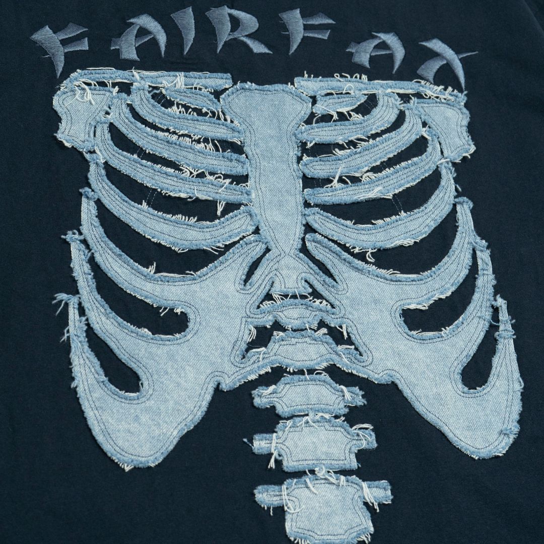 FAIRFAX WASH SKELETON EMB. TEE