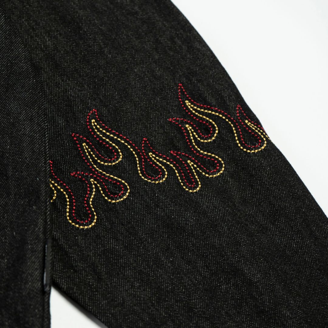 FAIRFAX YOKAI FIRE EMB DENIM SHIRT